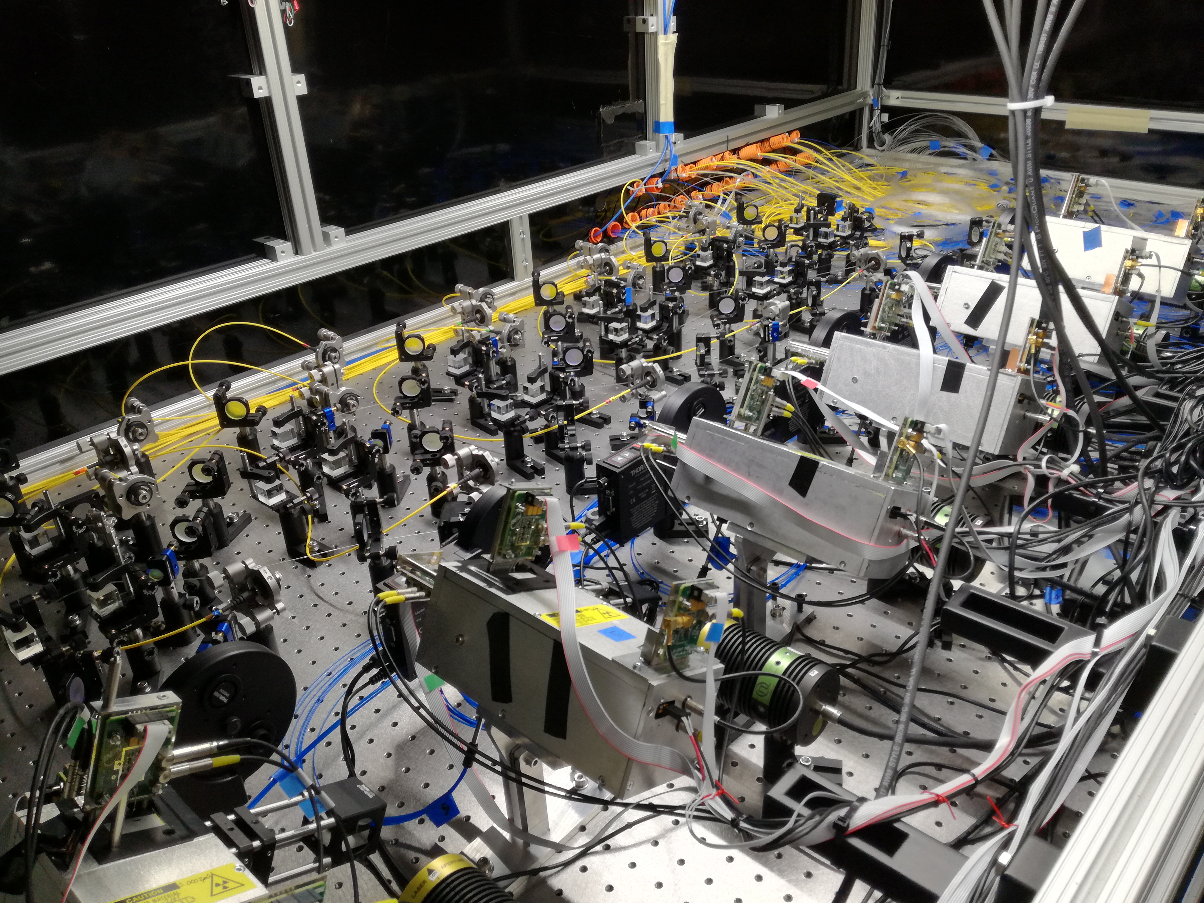 The Muon g-2 Laser Calibration System: is a state-of-the-art laser system developed by the INFN. The aim of this system is to provide a stable light source for the calibration of the 1296 SiPM in the calorimeters.